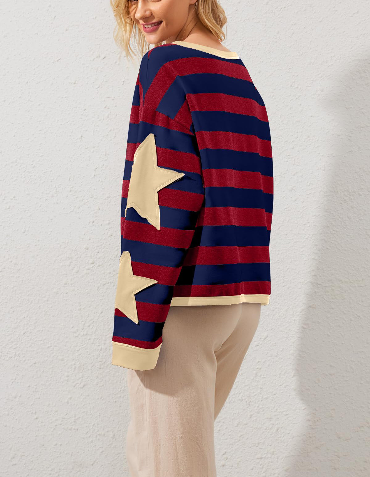 Star Graphic Oversized Sweatshirts for Women (Buy 2 Free Shipping)