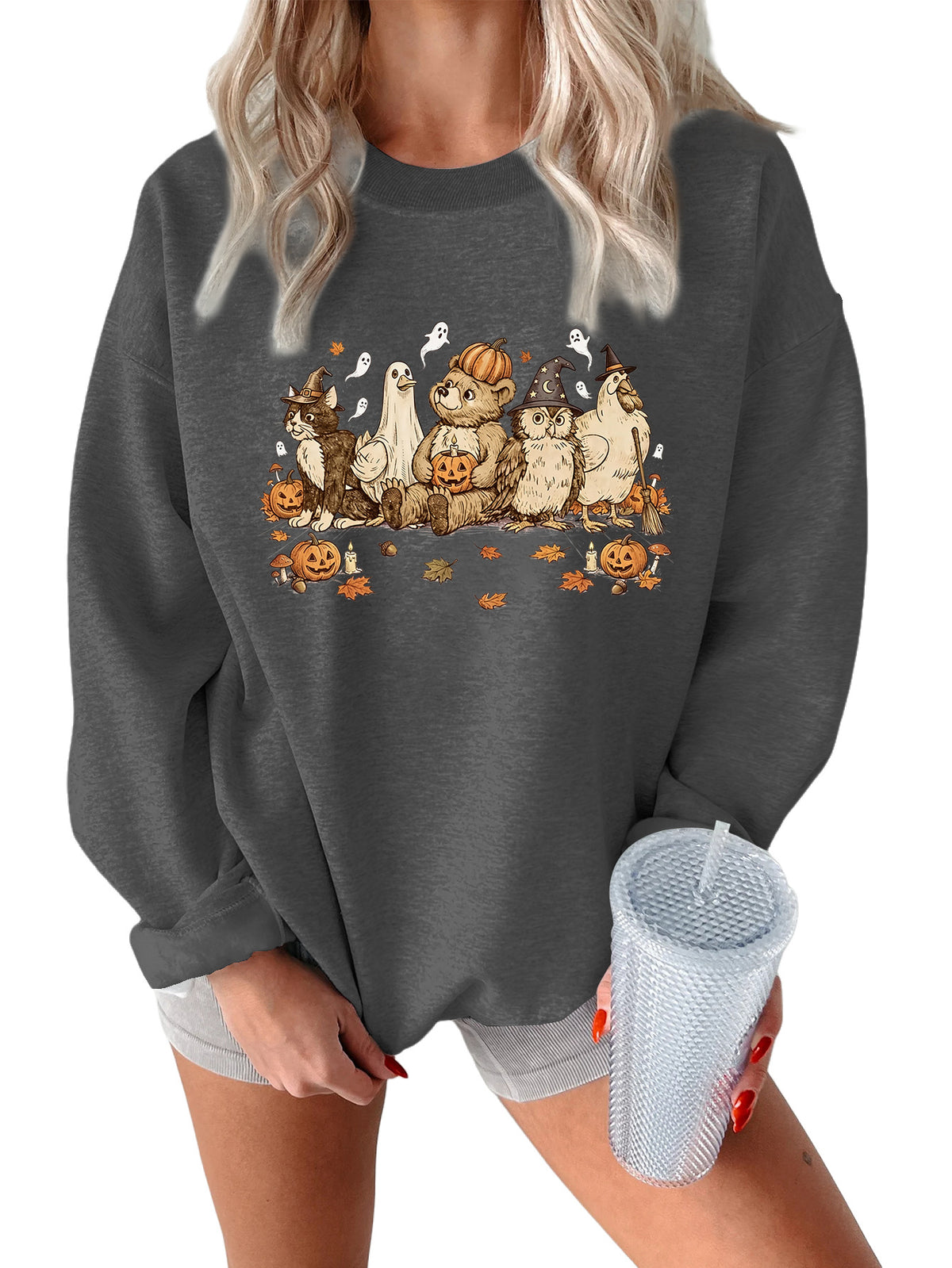 Vintage Halloween Animal Friends Sweatshirt