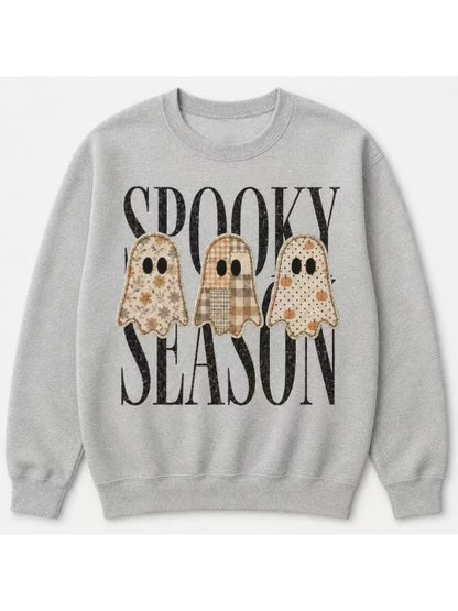 🎃Spooky Season Ghost Graphic Halloween Sweatshirt