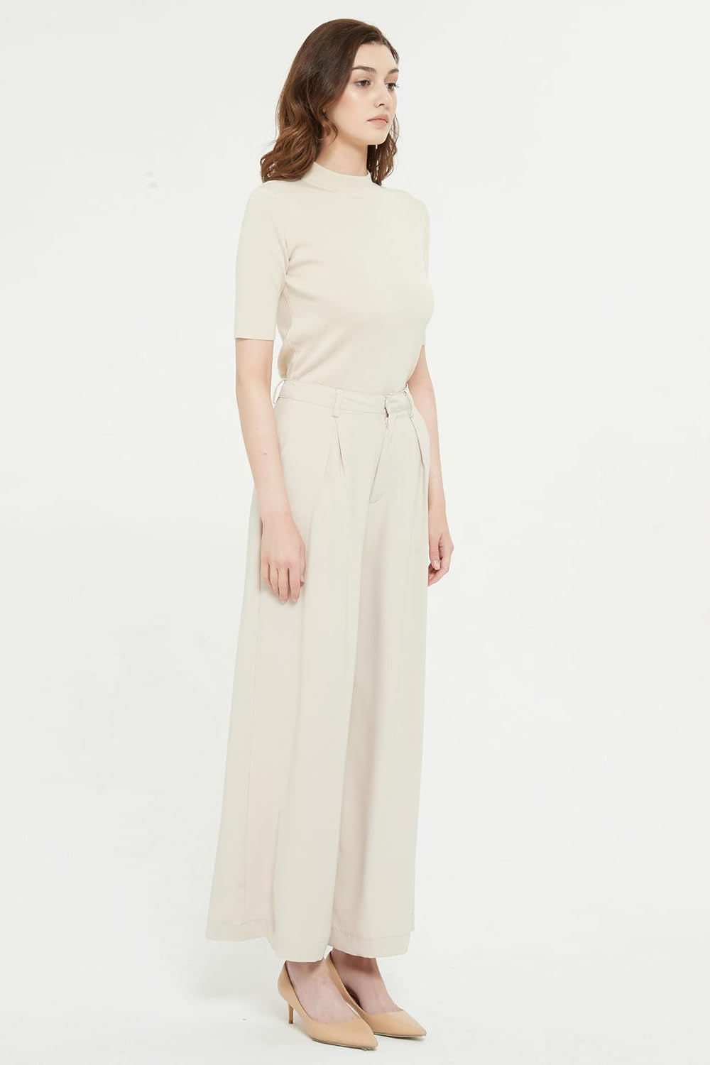 Women High Waist Casual Wide Leg Long Palazzo Pants Trousers (⏰ 30% OFF TODAY)