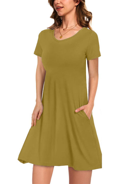 ✨Women's Casual T-Shirt Dress with Pockets
