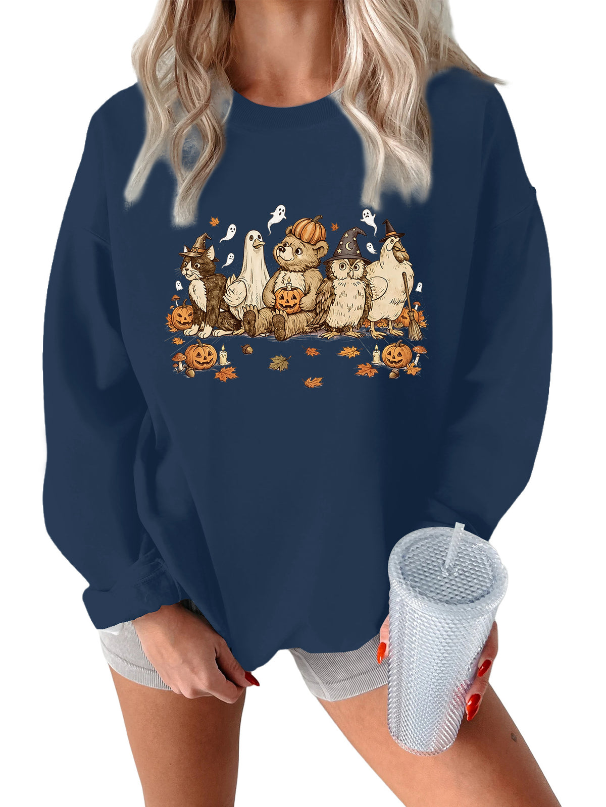 Vintage Halloween Animal Friends Sweatshirt
