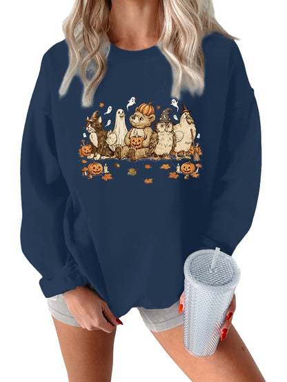 Vintage Halloween Animal Friends Sweatshirt