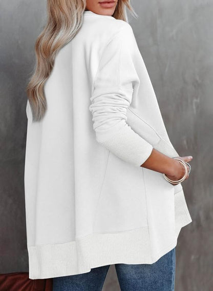 ✨Women's Zippered Casual Oversized Sweatshirt Kangaroo Pocket Top