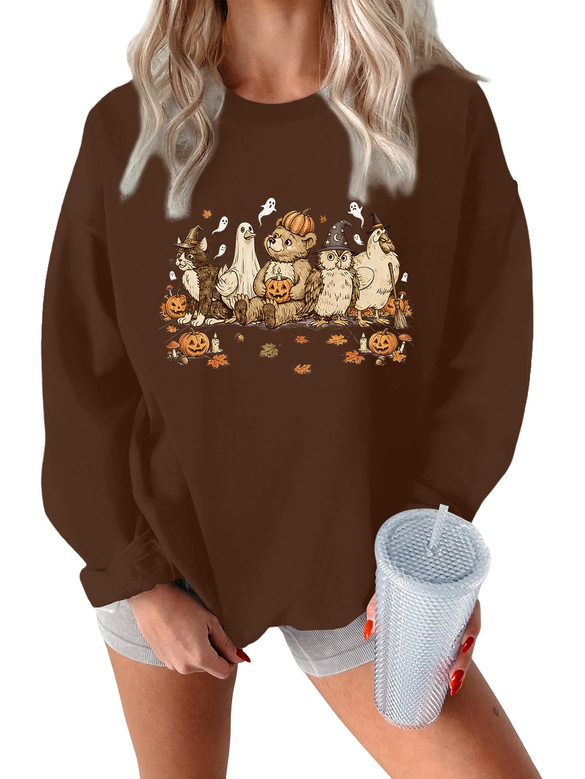 Vintage Halloween Animal Friends Sweatshirt
