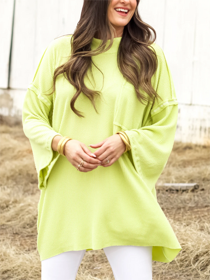 Women's Oversize High Neck Urban Ribbed Top(Buy 2 Free Shipping)