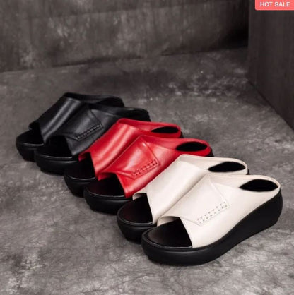 💖MOTHER'S DAY SALE - 48% OFF🎁2023 WOMEN'S NEW THICK-BOTTOMED FISH MOUTH SLIPPERS