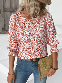 orange floral