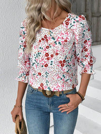 red floral