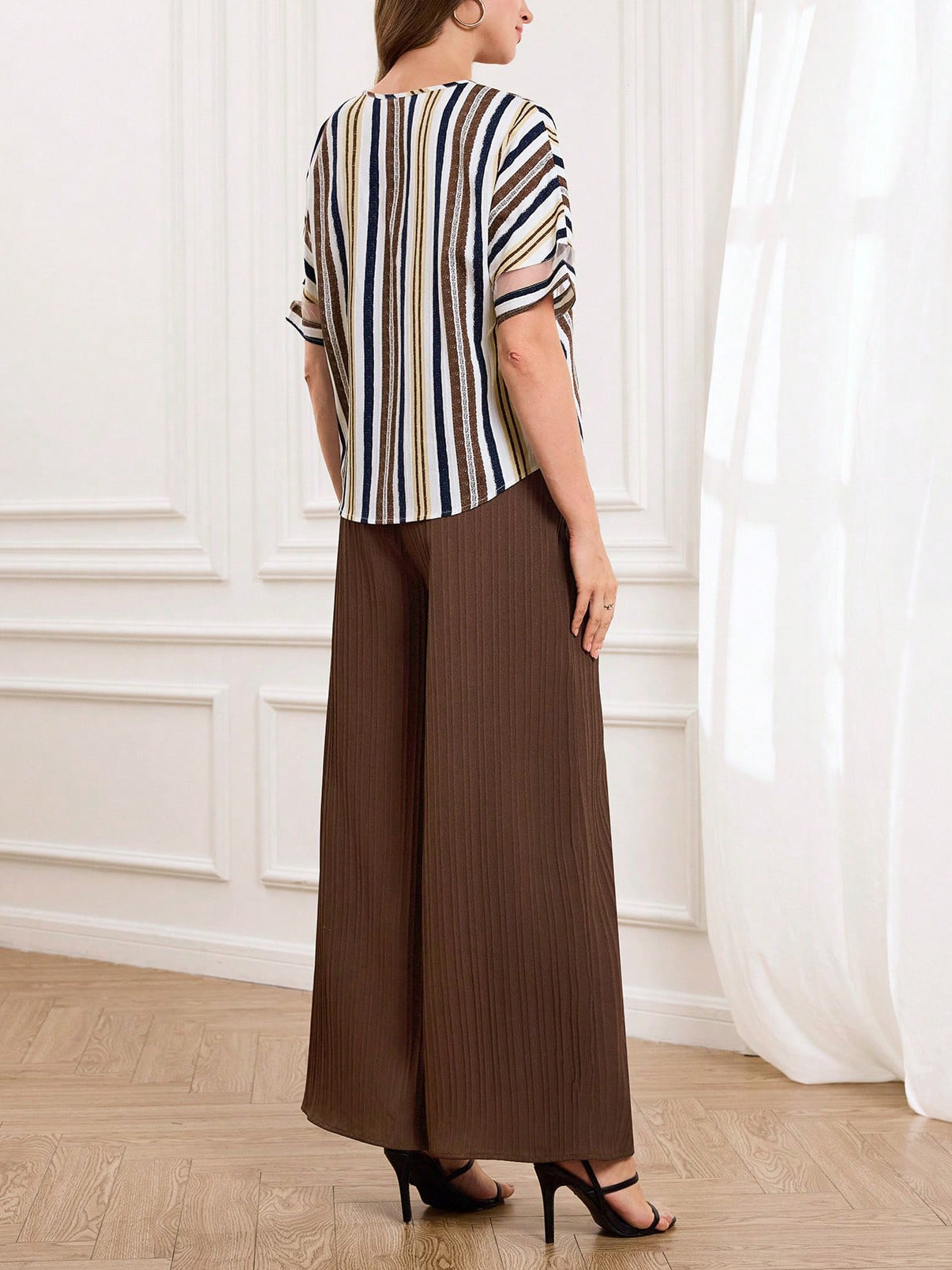 Casual V-Neck Two-Piece Set (3 Print Options)