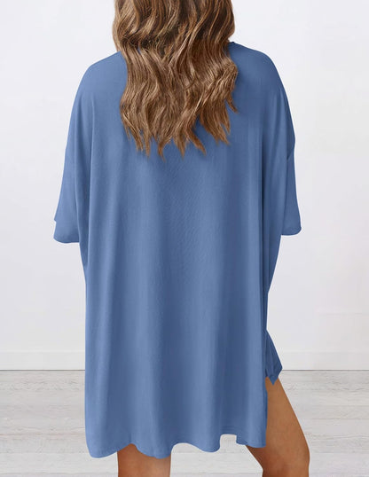 ⏰Hot Sale-Women's Oversized Casual T-Shirt Shorts Suit Stretch Two-Piece Set