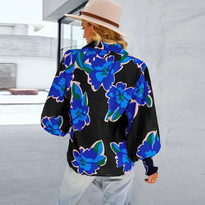 2023 New Ladies Long Sleeve Printed Shirt