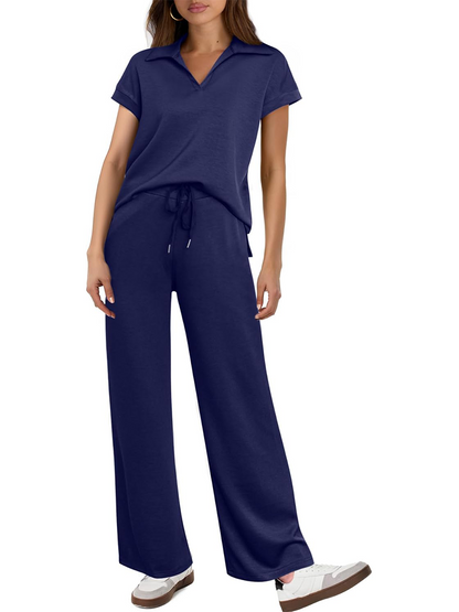 ✨Women's Cap Sleeve Top and Drawsting Pants 2 Piece Lounge Set Tracksuit
