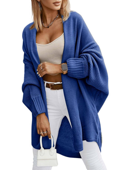 Women Oversized Long Open Front Cardigan Sweaters