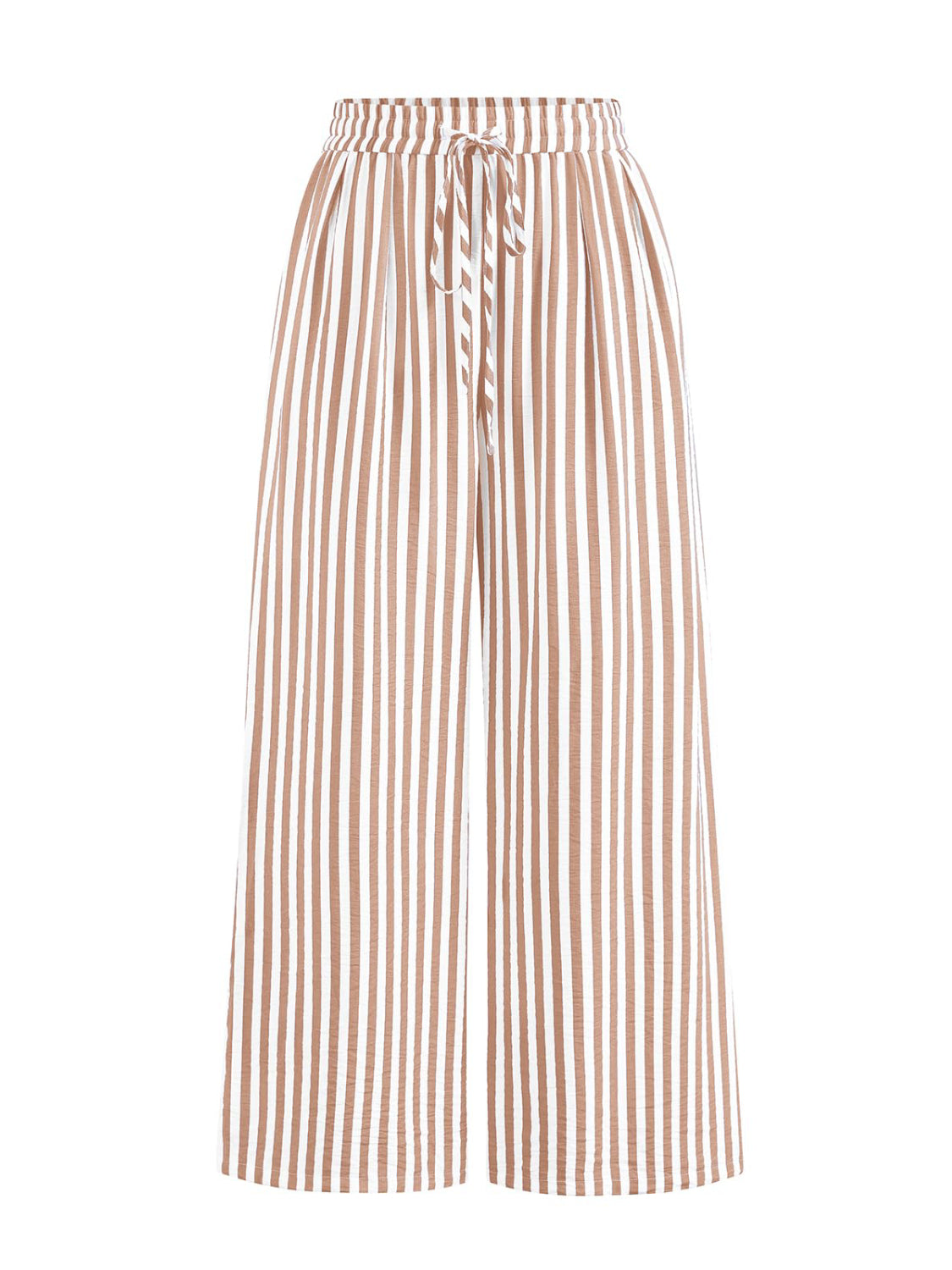 ✨Womens Stripe Lightweight Elastic Waist Lounge Wide Leg Pants