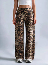 Light coffee leopard print