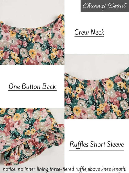 ⏰Hot Sale-Women's Spring & Summer Leopard Print Ruffle Dress