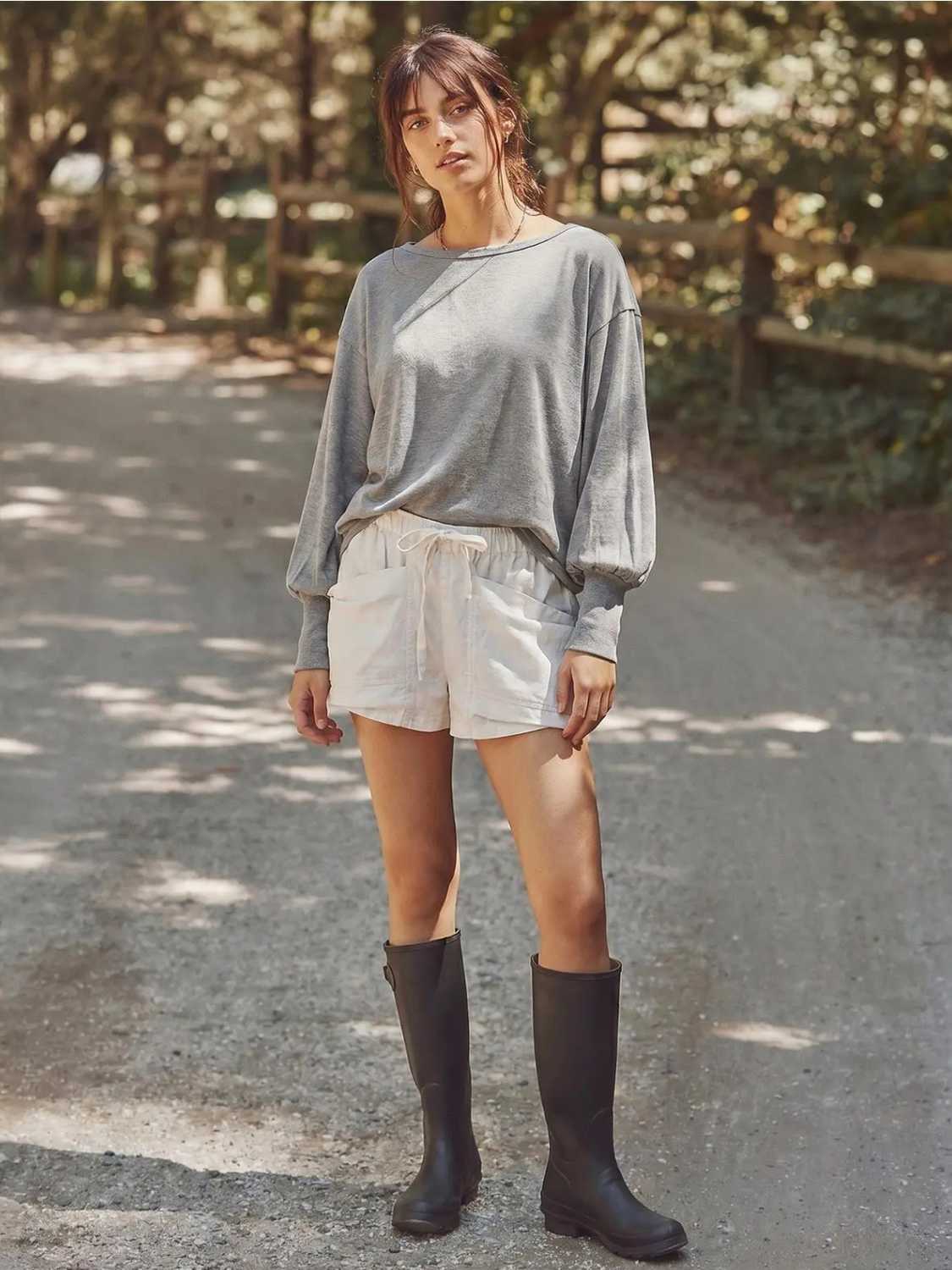 Women's Oversized Batwing Off Shoulder Tunic Tops