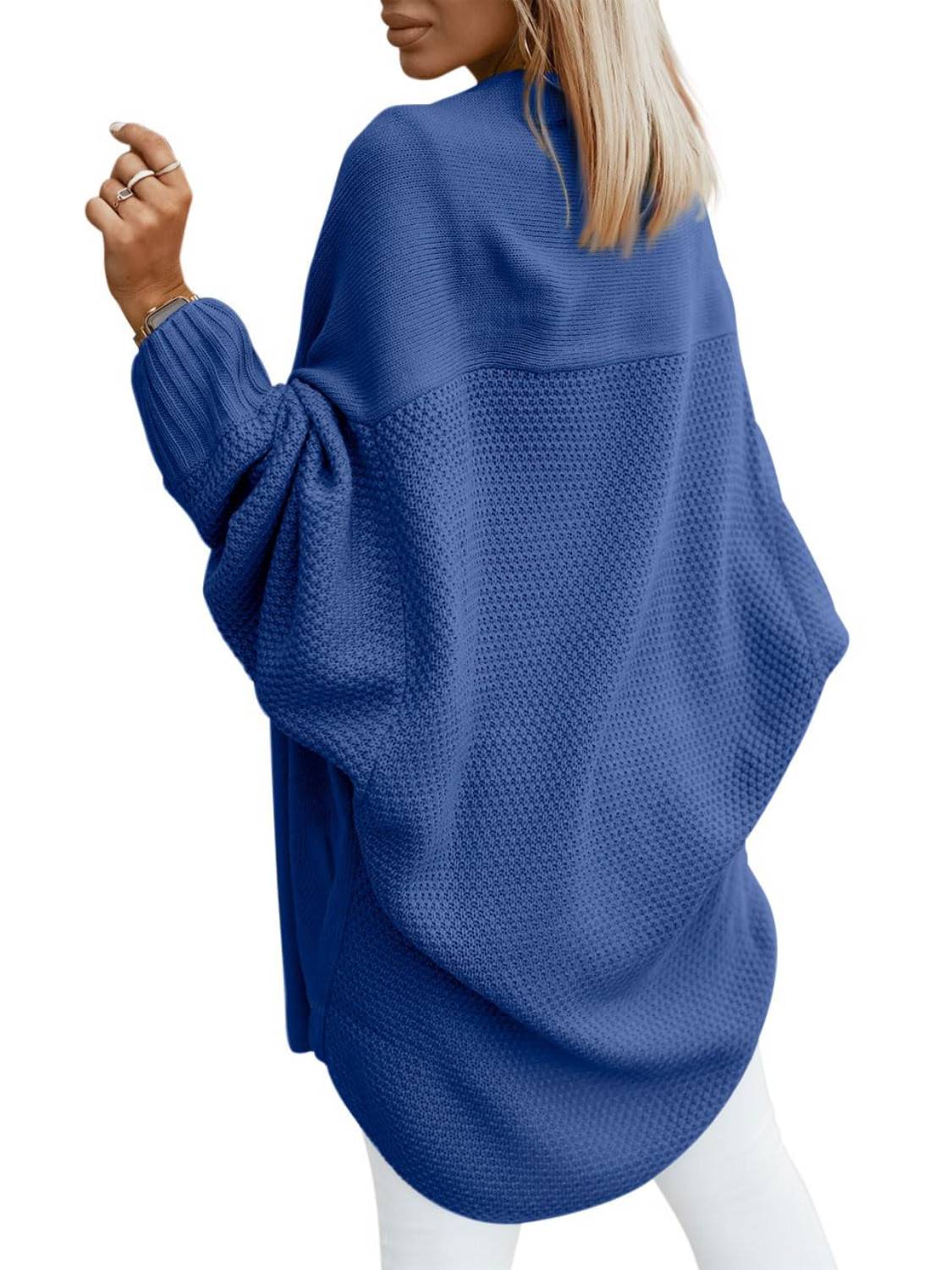 Women Oversized Long Open Front Cardigan Sweaters