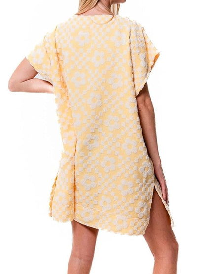 Women's Boho Lace Up Cover Up Dress