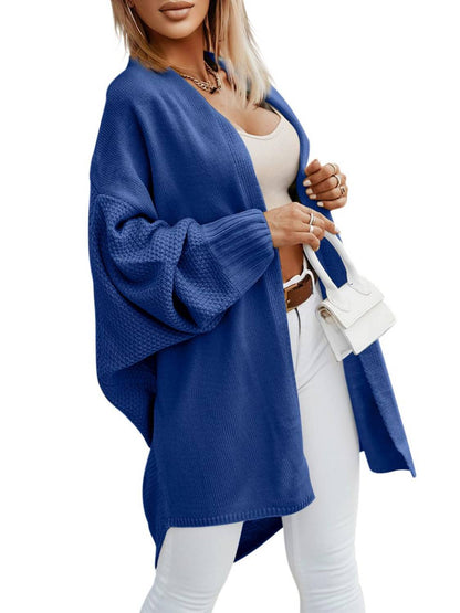 Women Oversized Long Open Front Cardigan Sweaters