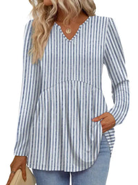 Striped Blue