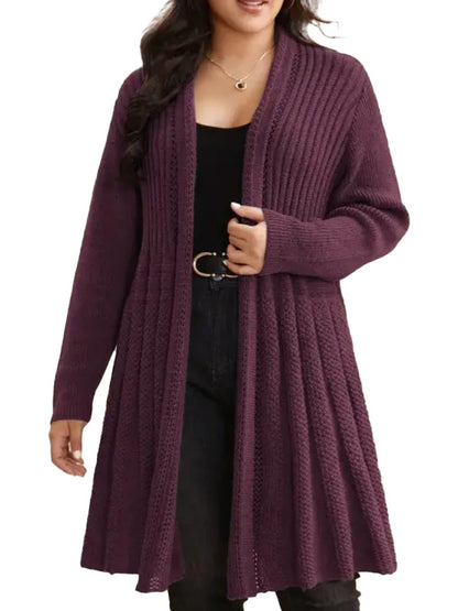 Fall Textured Layering Cardigan