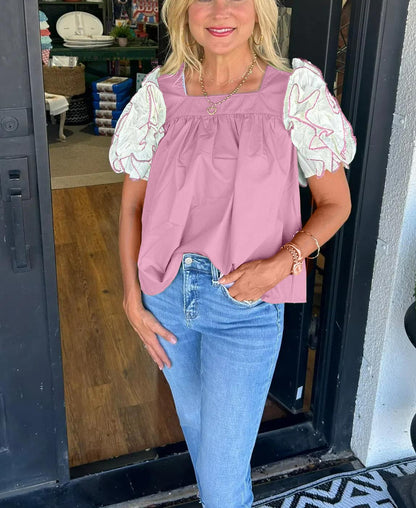 Tiktok Hot Sale Ruffle Sleeve Top(Buy 2 Free Shipping)