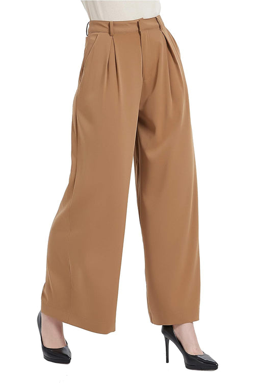 Women High Waist Casual Wide Leg Long Palazzo Pants Trousers (⏰ 30% OFF TODAY)