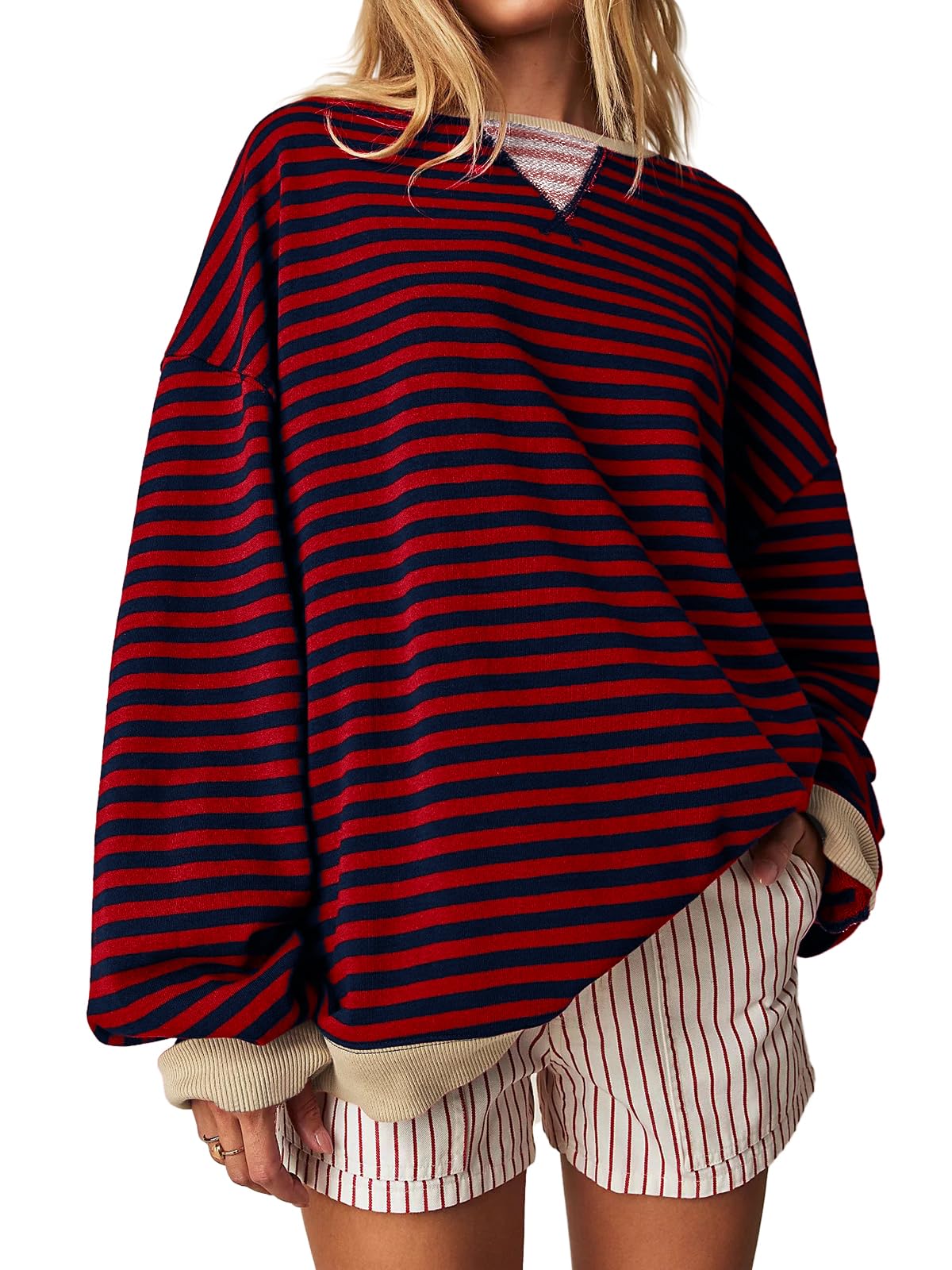 ✨Women's Striped Oversized Sweatshirt