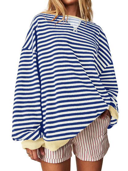 ✨Women's Striped Oversized Sweatshirt