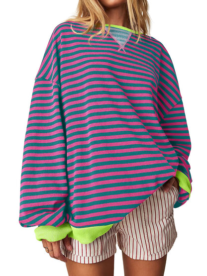 ✨Women's Striped Oversized Sweatshirt
