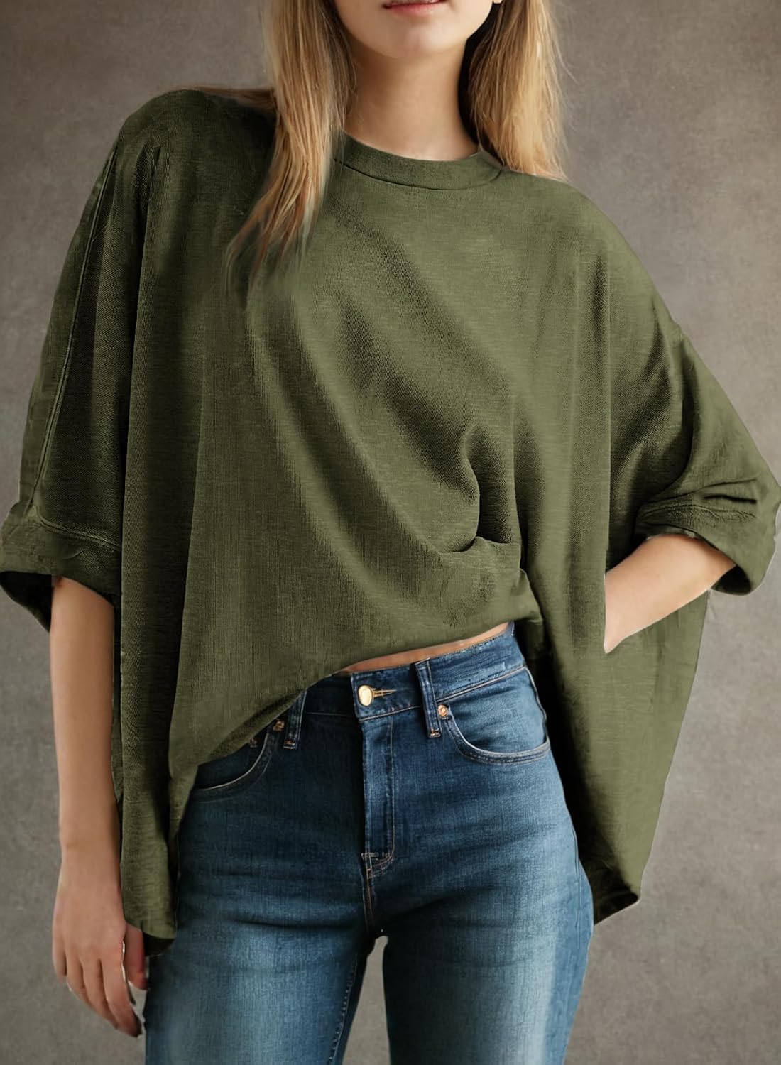 ⏰Hot Sale-Women's Summer Causal Short Sleeve Loose Basic Tees