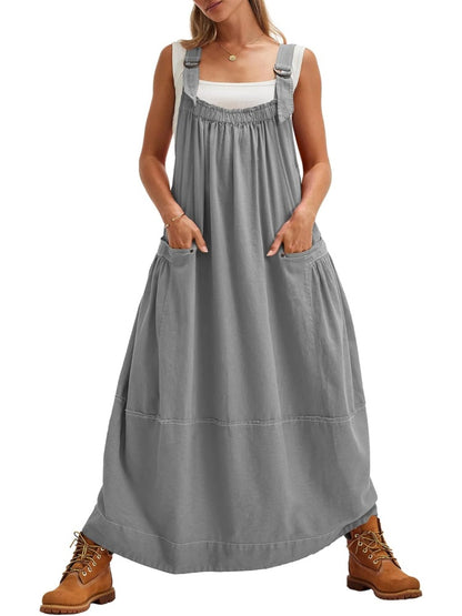 Limited time sale🔥Women's Versatile Overall Maxi Dress