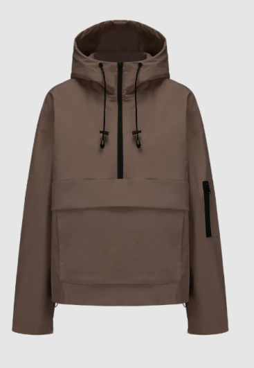 ✨Fleece-lined Waterproof Raincoat Hoodie With Kangaroo Pocket
