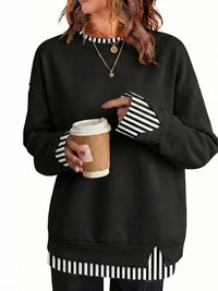 BLACK  STRIPED