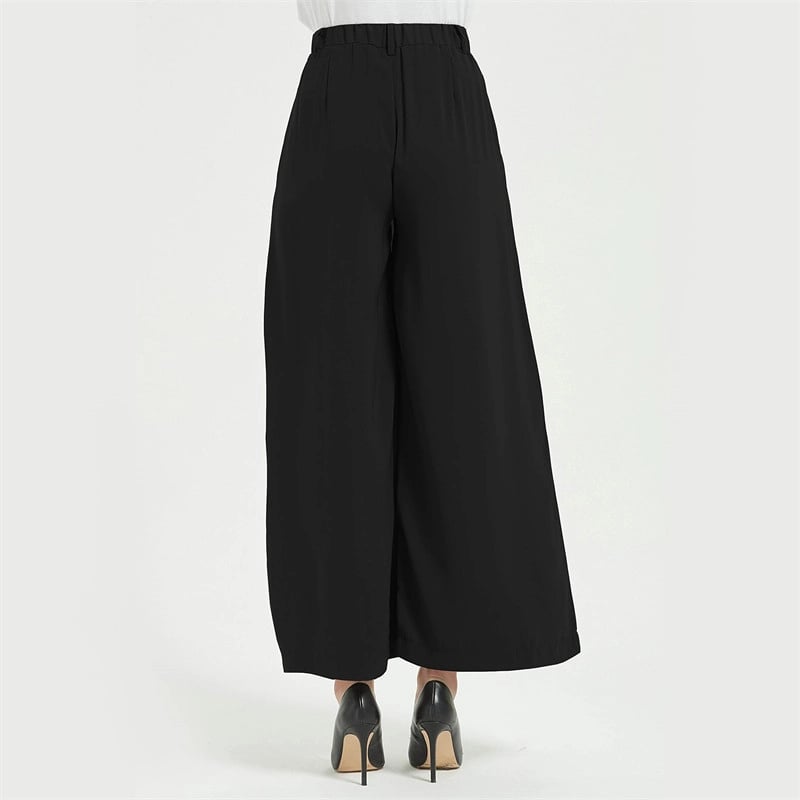 Women High Waist Casual Wide Leg Trousers