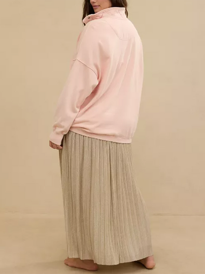 Quarter Snap Sweatshirt(Buy 2 Free Shipping)