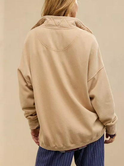 Quarter Snap Sweatshirt(Buy 2 Free Shipping)