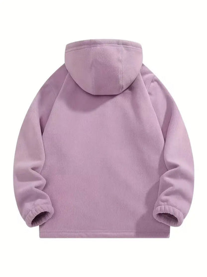 Women Winter Zip Jacket With Detachable Hood