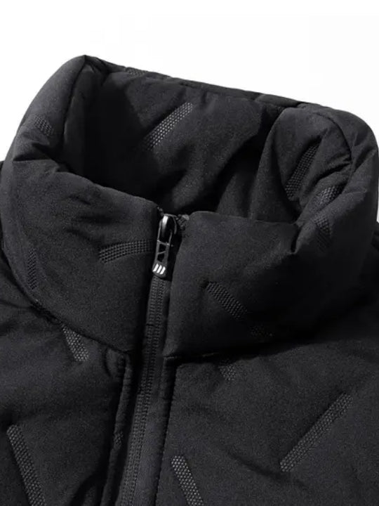 Women Mock Neck Zip Warm Jacket
