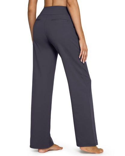 Yoga Pants Women Wide Leg High Waist Pants with Pockets