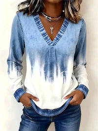 Blue and white