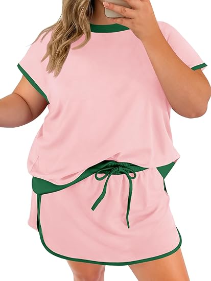 ⏰Hot Sale-Color Block Skort Outfit