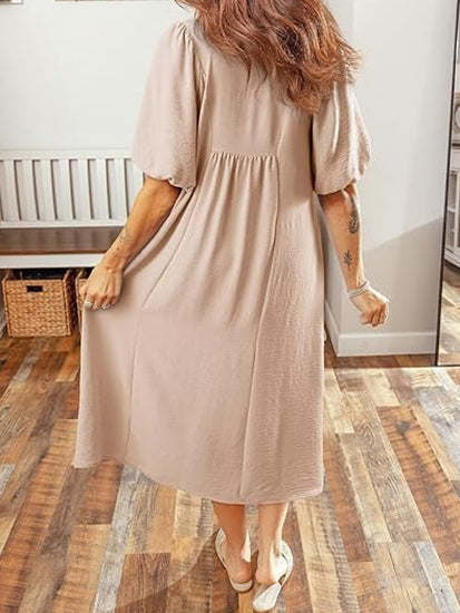 ⏰Hot Sale-Women's Summer Flowy A-Line Maxi Dress