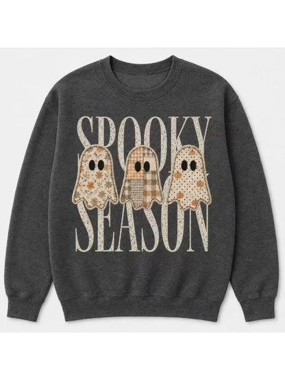 🎃Spooky Season Ghost Graphic Halloween Sweatshirt