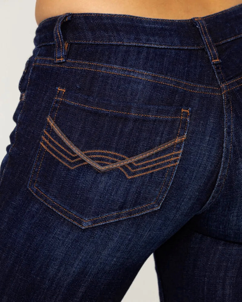 Vintage Mid Waist Flare Jeans