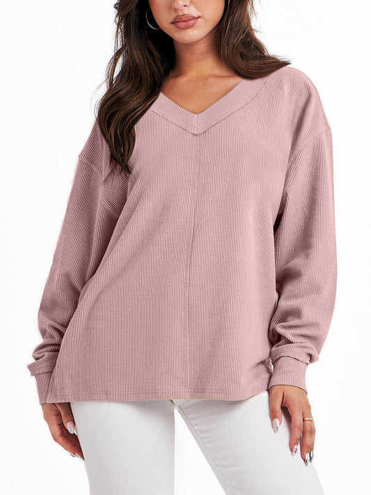 Women's Oversized Long Sleeve Sweatshirt (Buy 2 Free Shipping)