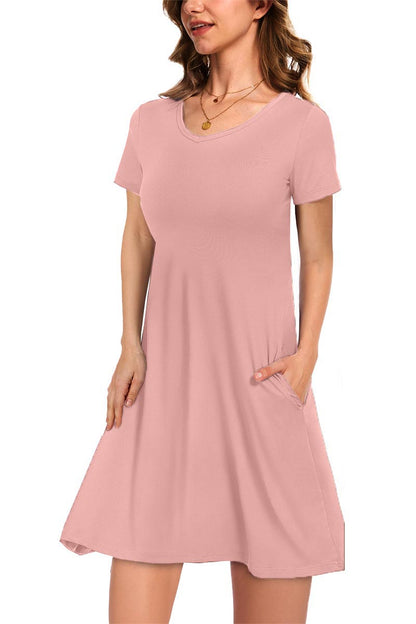 ✨Women's Casual T-Shirt Dress with Pockets