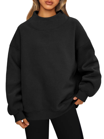 2026 Women's Half Turtleneck Fleece Casual Sweatshirt